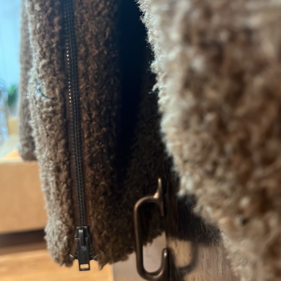 Deadwood Narvik recycled fleece and leather jacket - Picture 5 of 8